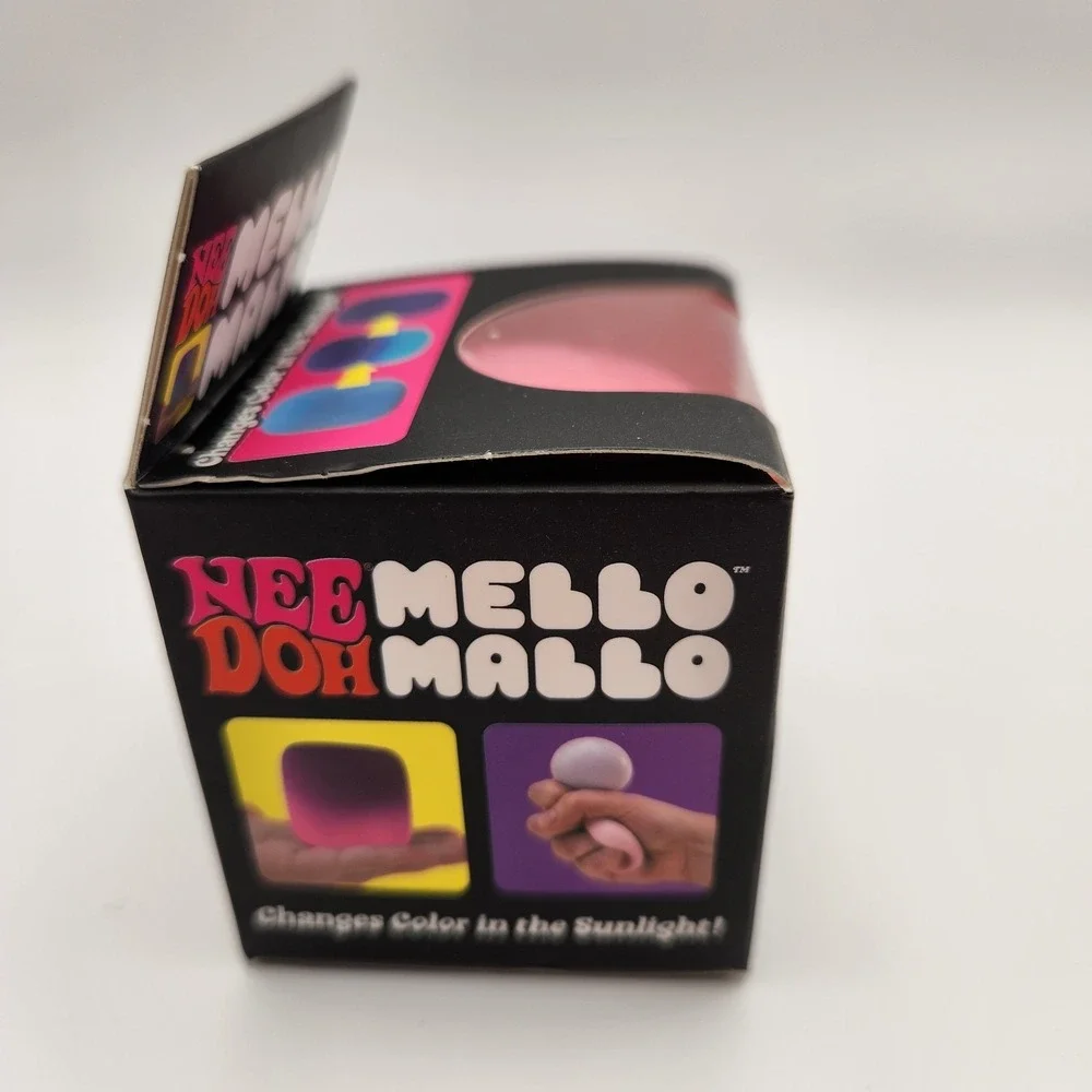 AUTHENTIC NeeDoh Mello Mallo PINK Color Changing Squishy Nee Doh Mellow Mallow